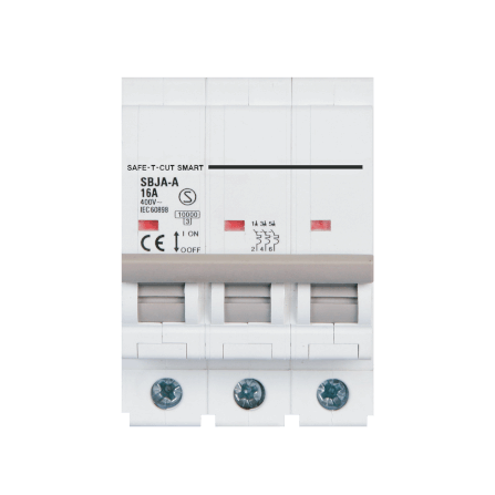 เซอร์กิตเบรกเกอร์ 16 แอมป์ 3 โพล 10KA เซฟ-ที-คัท สมาร์ท รุ่น US สีขาว_0